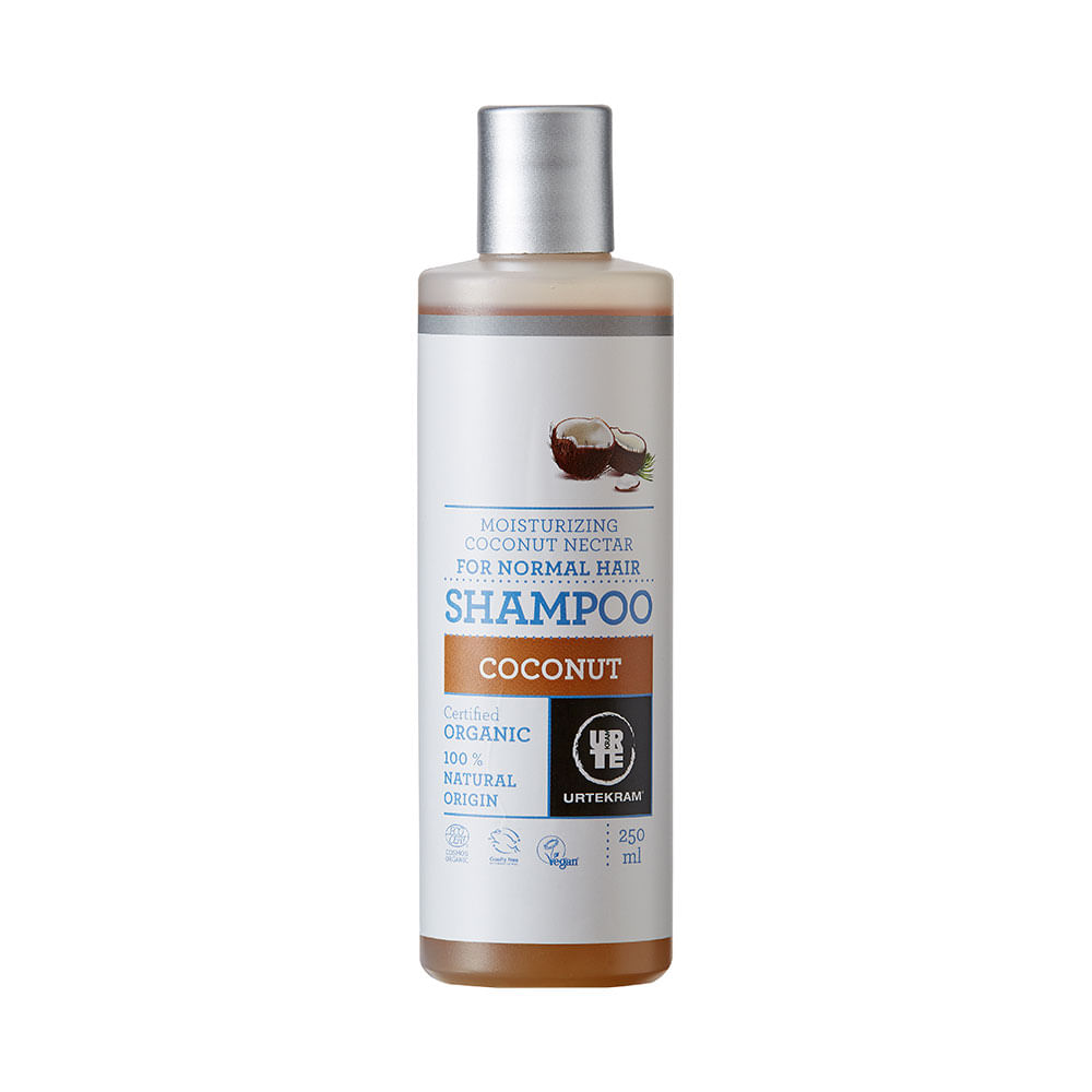 Shampoo Orgânico Revitalizante de Coco para Cabelos Normais da Urtekram